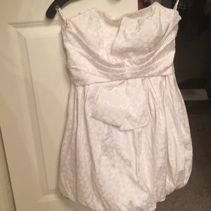Bebe white cocktail dress
